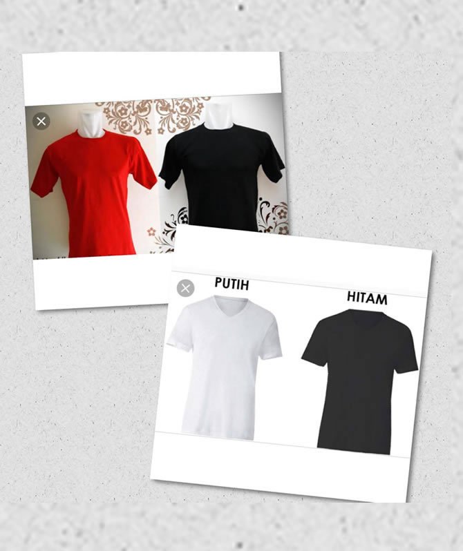 Kaos Polos Berkualitas & Harga Sangat Terkangkau